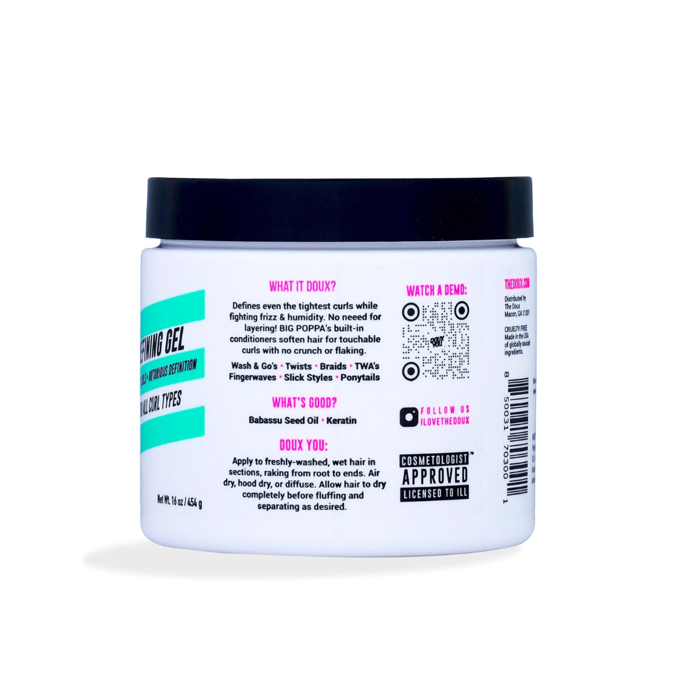 The Doux Big Poppa Defining Gel 16oz