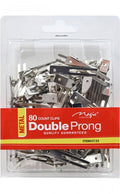 3125 Metal Double Prong Clips