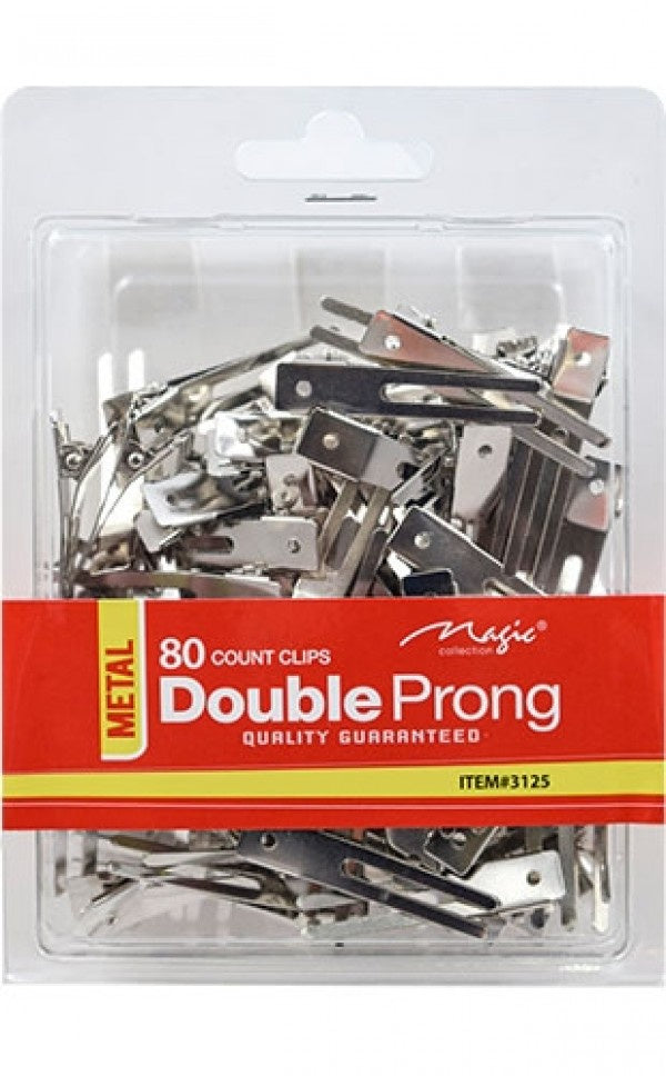 3125 Metal Double Prong Clips