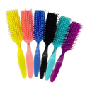 Coloured Plastic Bristle Scalp & Detangling Hair Brush