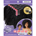 Big Beautiful Hair Corkscrew Afro 10'' Human Hair Clip-In for Natural Hair
