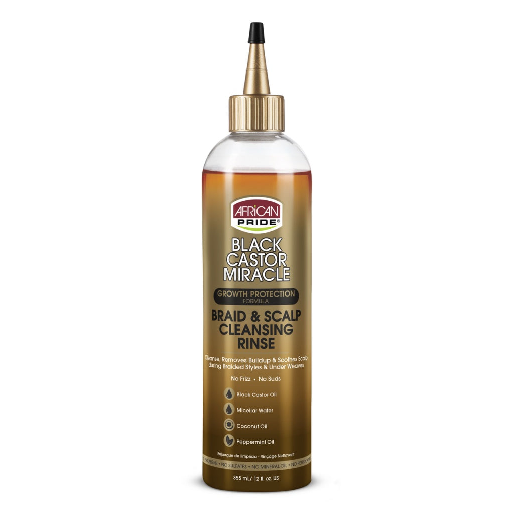 African Pride Black Castor Miracle Cleansing Rinse 12oz