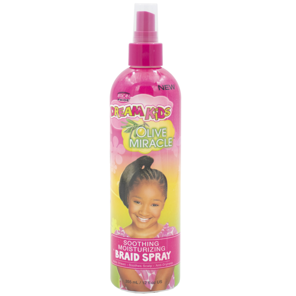 African Pride Dream Kids Olive Miracle Soothing Moisturising Braid Spray 12oz