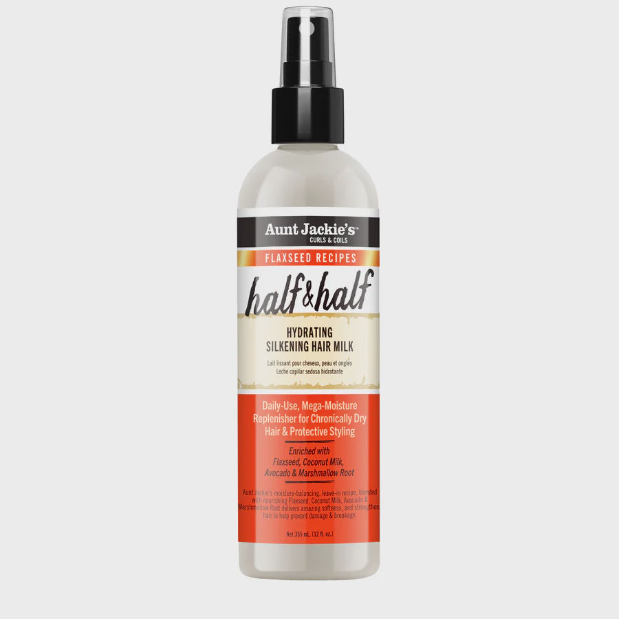 Aunt Jackies Flaxseed Half & Half Hydrating Silkening Hair Milk 12oz