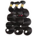 HAIRGLO body wave human hair bulk for boho braids and goddess braids, soft wavy human hair for braiding, bohemian and protective braid styles