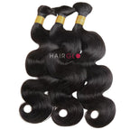 HAIRGLO body wave human hair bulk for boho braids and goddess braids, soft wavy human hair for braiding, bohemian and protective braid styles