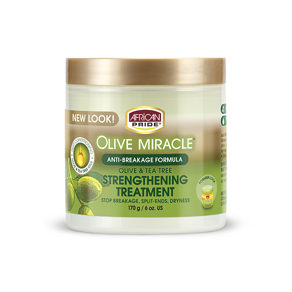 African Pride Olive Miracle Anti-Breakage Strengthening Treatment Cream 6oz