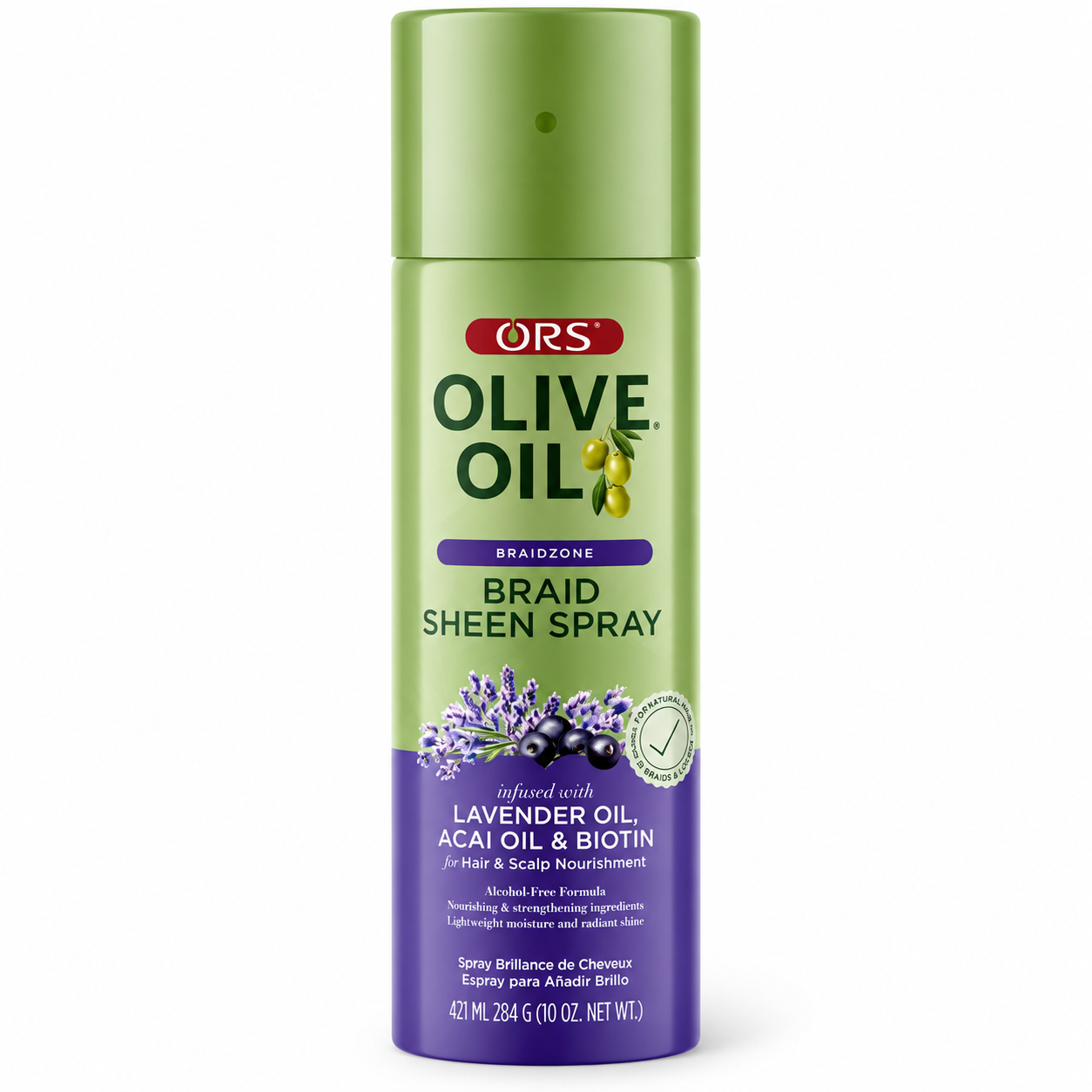 ORS Olive Oil Lavender Oil, Acai Oil & Biotin Sheen Spray 10oz