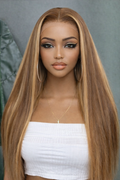 Bombshell Blonde Lace Frontal Straight Virgin Hair Wig | HAIRGLO