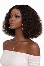 Deep Wave Transparent Lace Virgin Hair Closure Wig | HAIRGLO