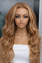 Bombshell Blonde Lace Frontal Body Wave Virgin Hair Wig | HAIRGLO