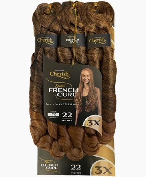 Cherish Bulk 3X Pre-Stretched Spiral French Curl Braiding Hair
