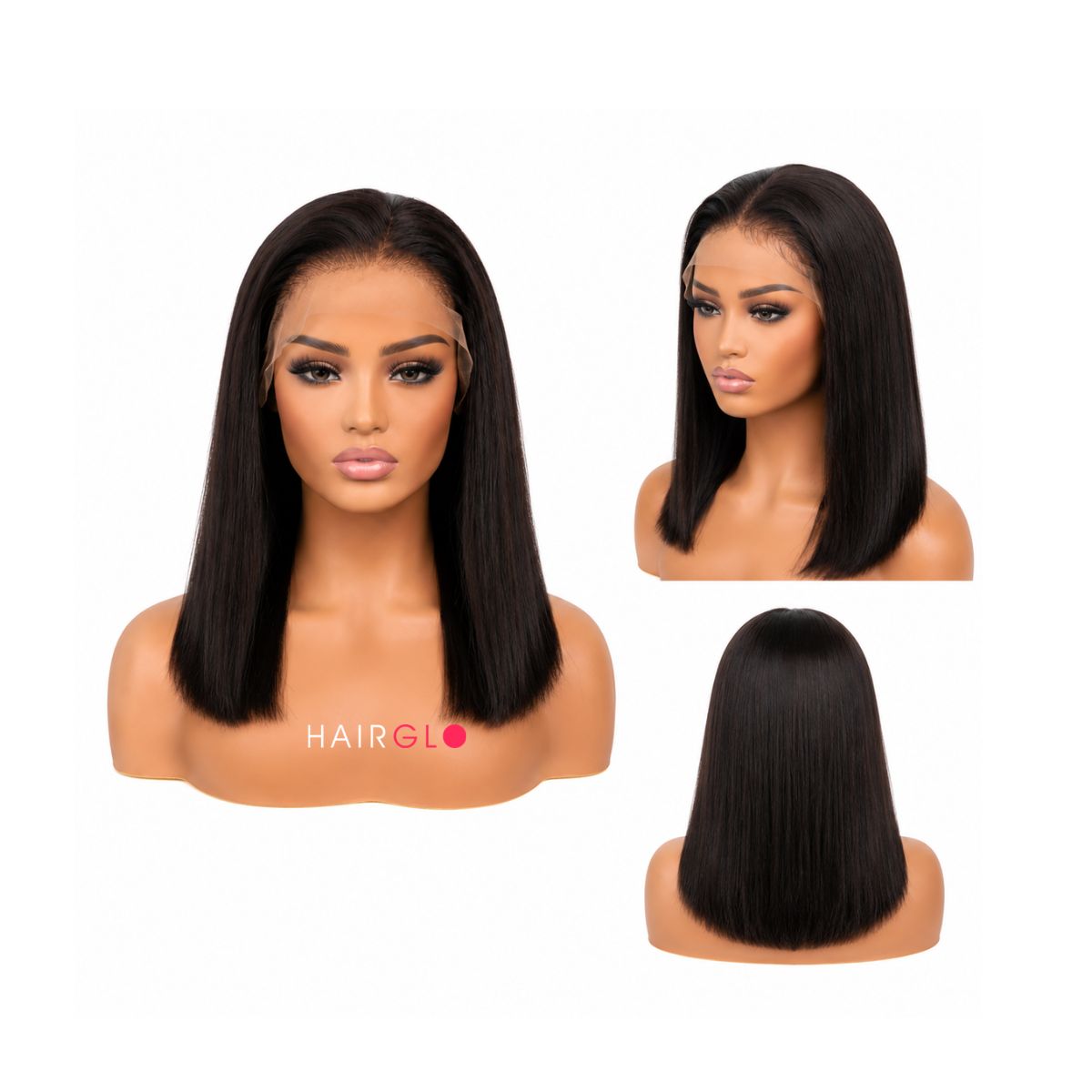 Straight Transparent Lace Virgin Hair Frontal Wig | HAIRGLO