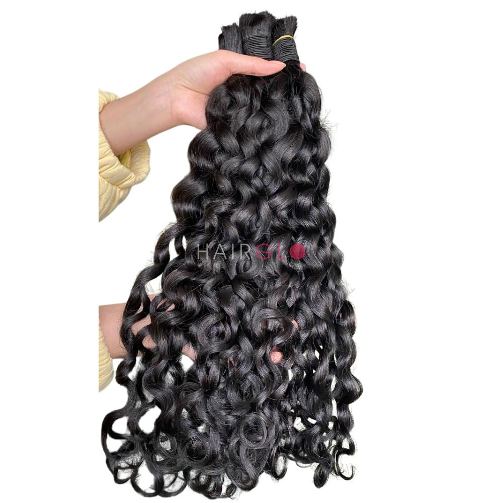 Water Wave Human Hair Bulk | HAIRGLO
