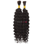 Deep Wave Human Hair Bulk for Boho & Goddess Braids | HAIRGLO