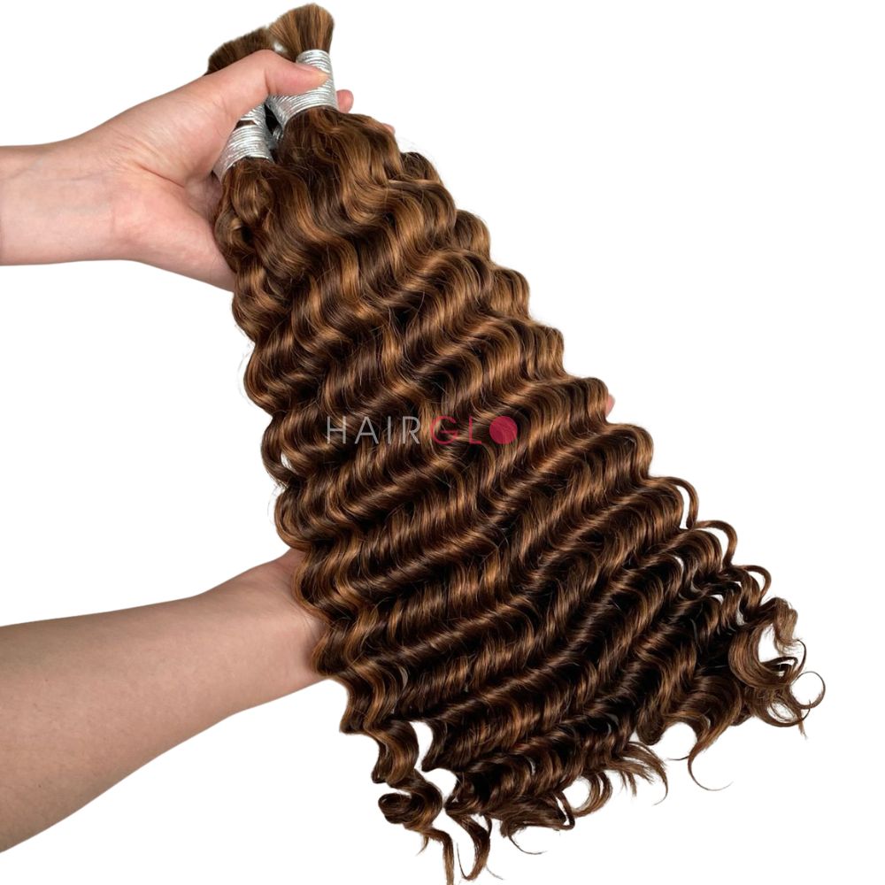 Deep Wave Human Hair Bulk for Boho & Goddess Braids | HAIRGLO