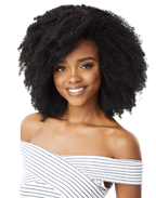 Big Beautiful Hair Corkscrew Afro 10'' Human Hair Clip-In for Natural Hair