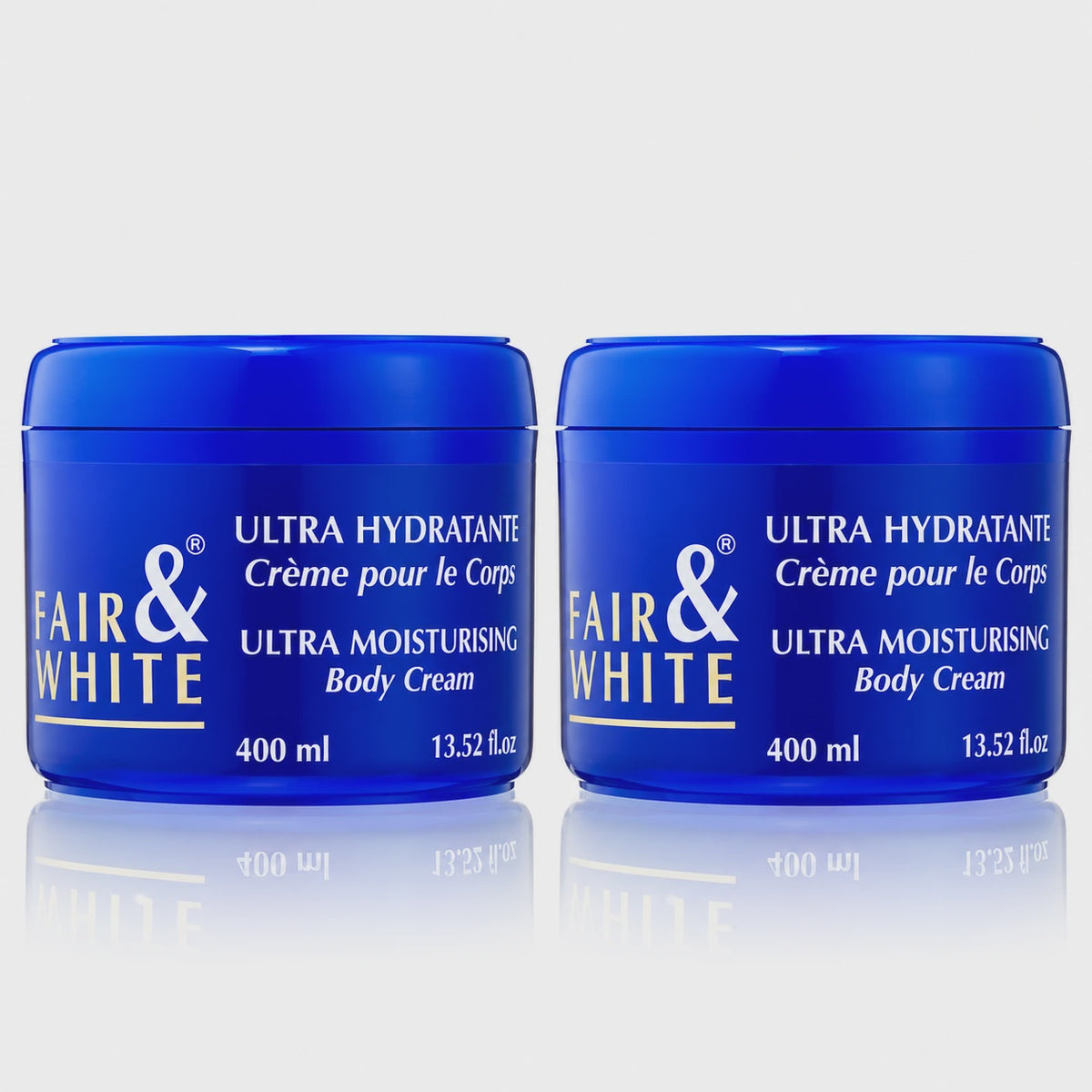 Fair & White Ultra Moisturiser Twin Pack: two Ultra Moisturising Cream 400ml
