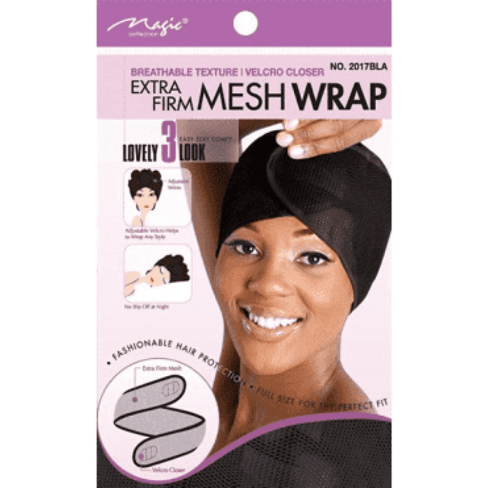 Magic 2017BLA Extra Firm Mesh Wrap in Black