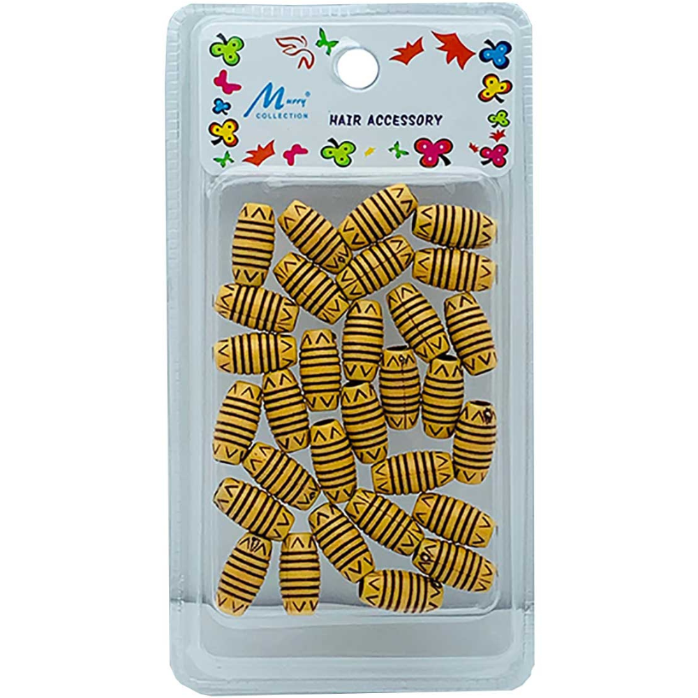Murry B200W11 Wooden Hair Accessory Beads