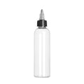 4oz Clear Plastic Squeeze Bottles with Twist-On Cap