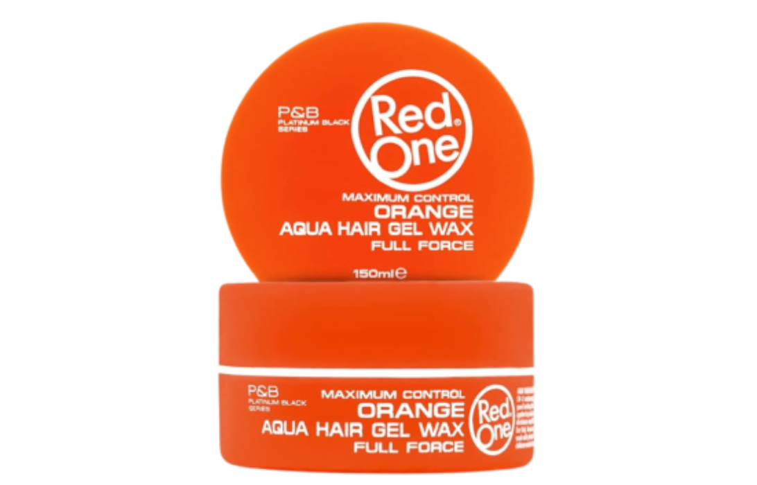 Red One Maximum Control Orange Aqua Full Force Hair Gel Wax 5oz