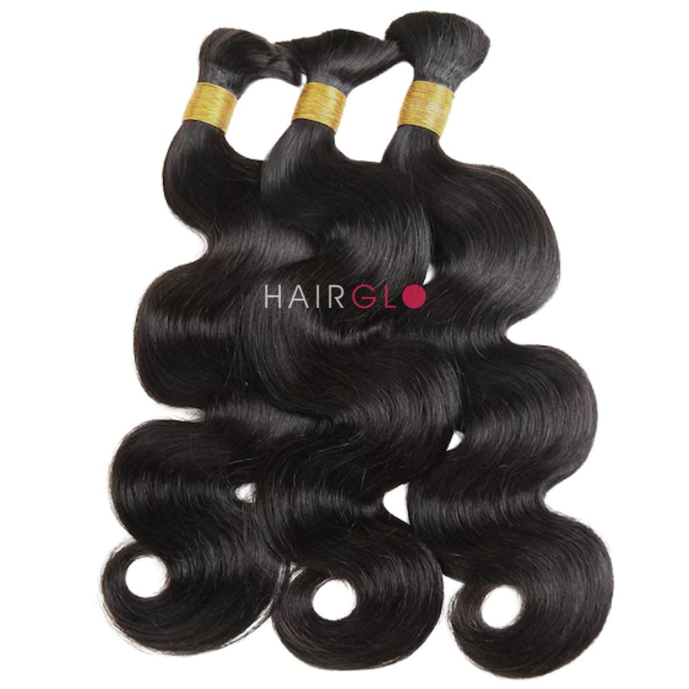 Body Wave Human Hair Bulk for Boho & Goddess Braids | HAIRGLO