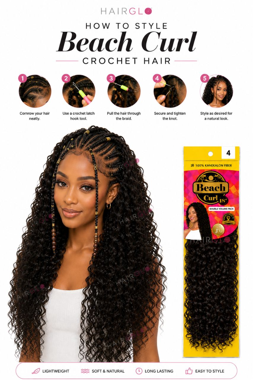 Beach Curl Crochet Hair