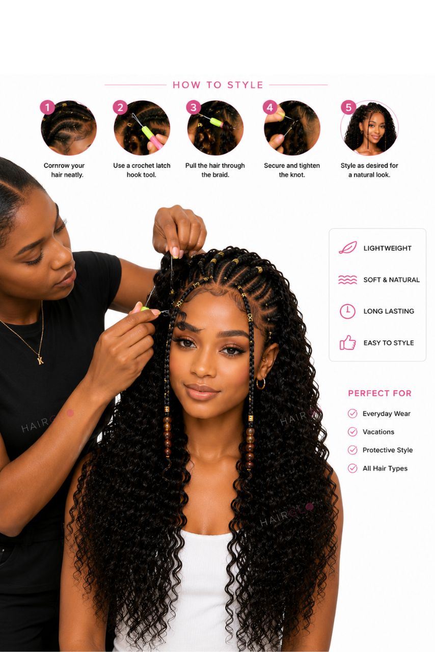 Beach Curl Crochet Hair