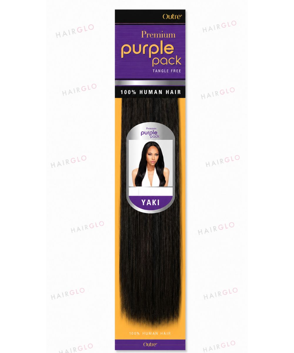 Outre Premium Purple Pack Weave | 100% Yaki Human Hair