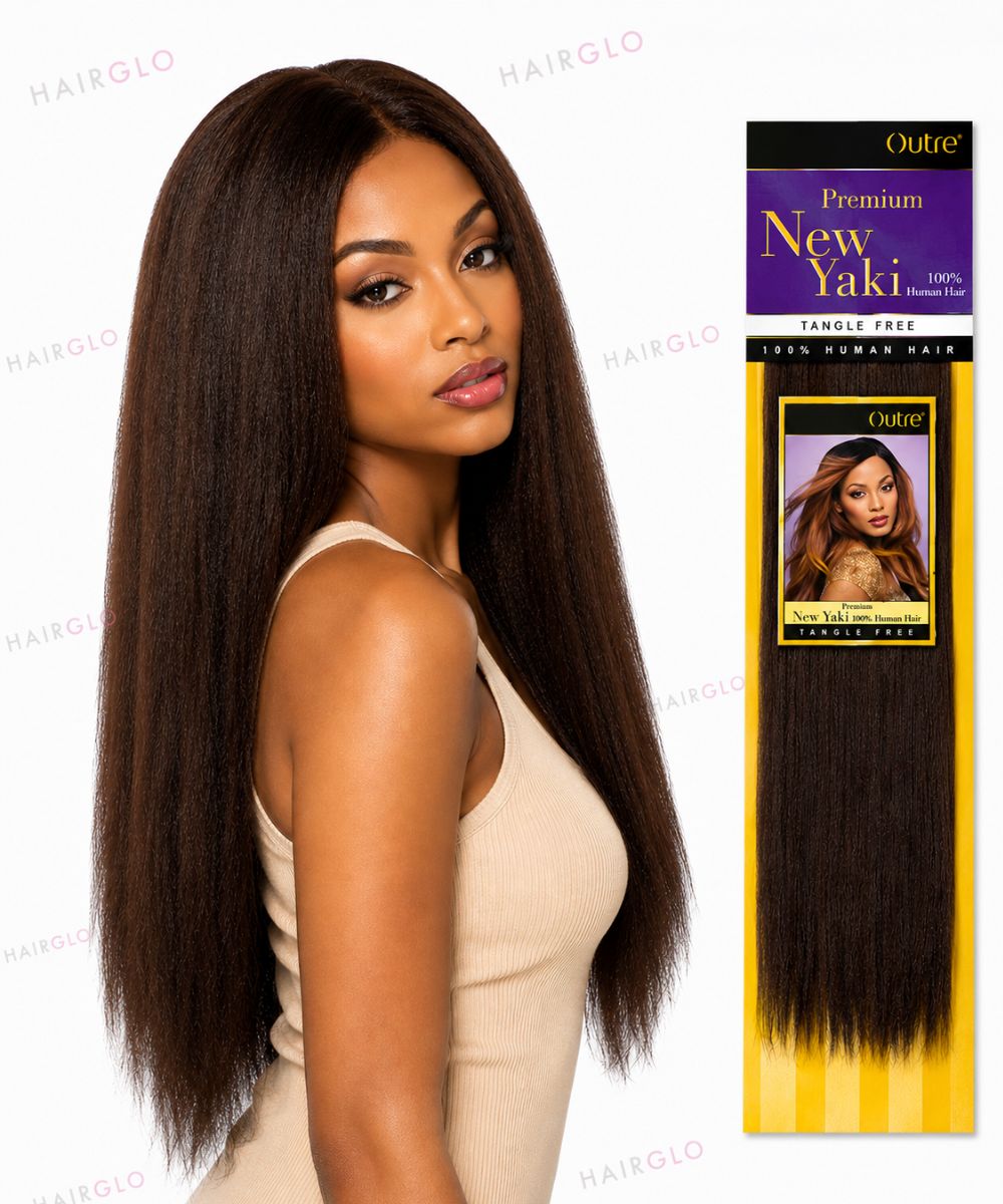 Outre Premium New Yaki Straight Weave | 100% Human Hair
