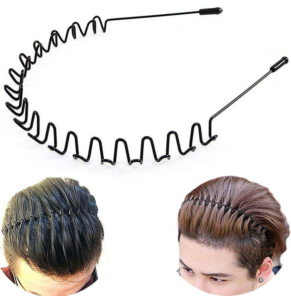 Slick-Back Syling Staggered Metal Wire Headband