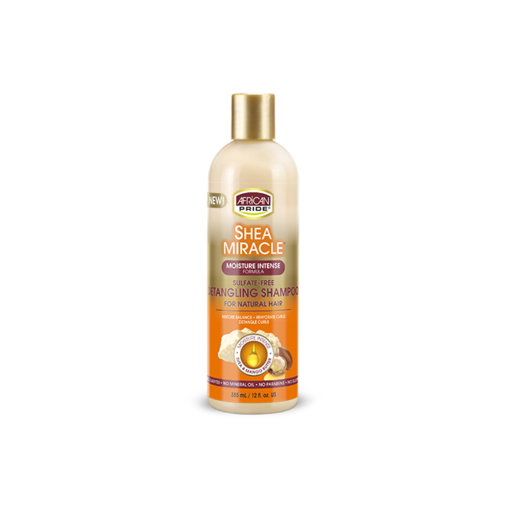 African Pride Shea Miracle Detangling Shampoo 12oz