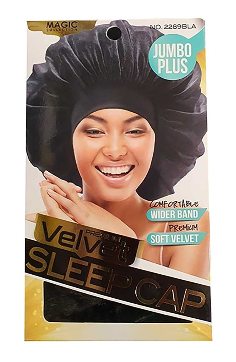 Magic 2289 Velvet Jumbo Plus Sleep Cap Bonnet