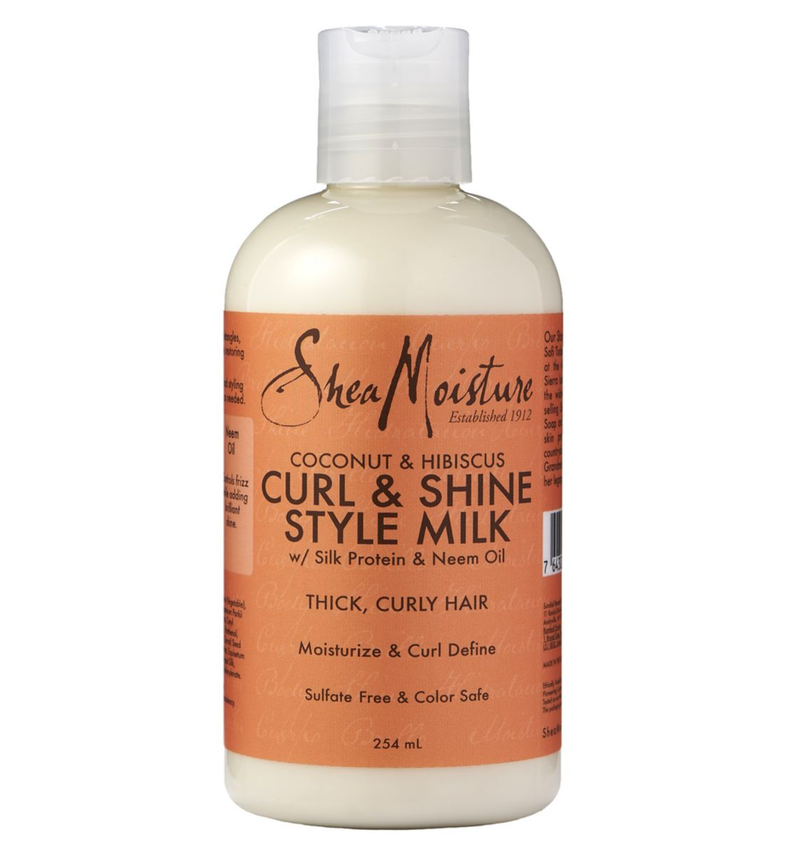 Shea Moisture Coconut & Hibiscus Curl & Shine, Style Milk 8oz