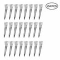 24pcs Mini Single Prong Curl Metal Hair Clips