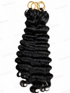 Loose Deep Wave Feather Crochet Human Hair for Miracle Knots | HAIRGLO