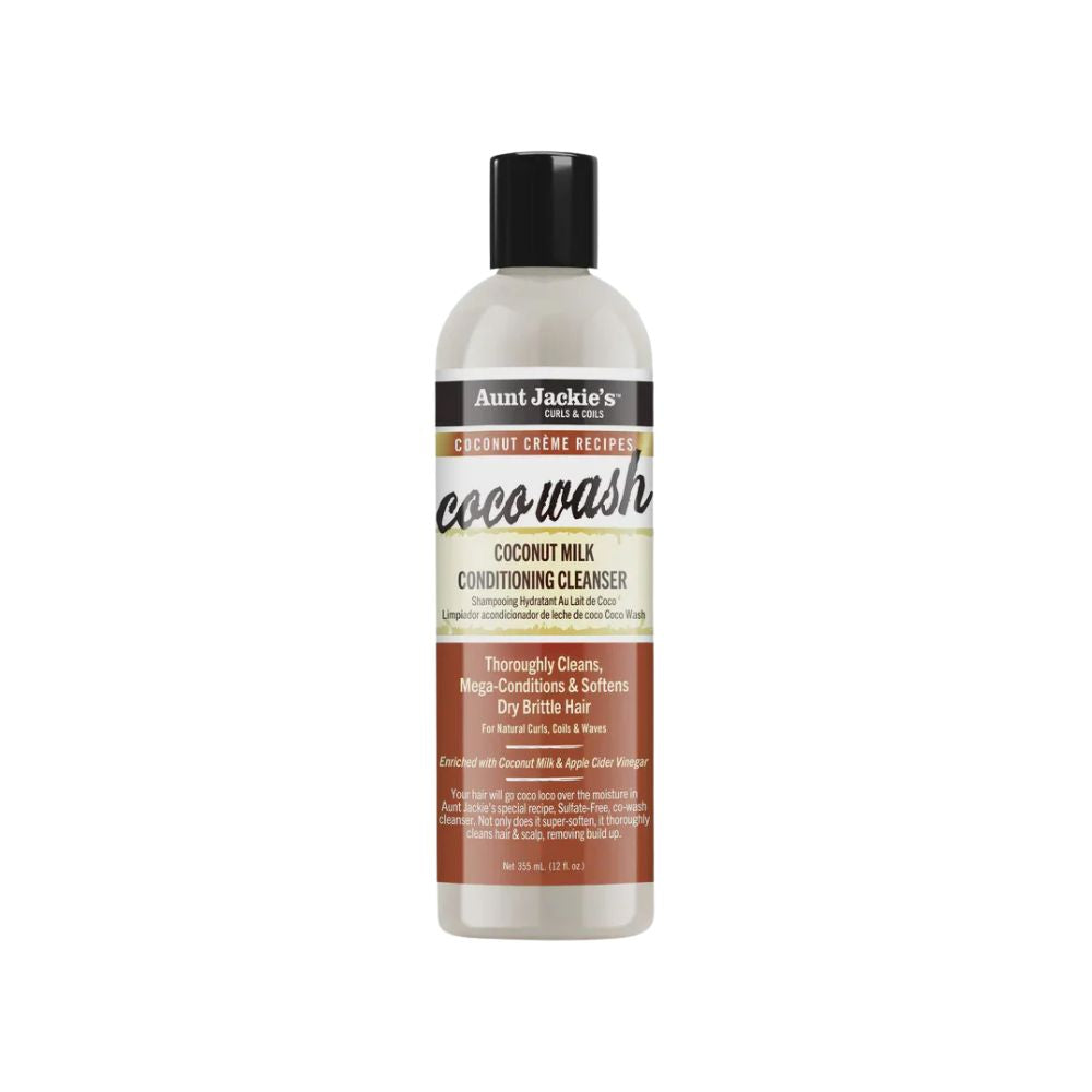 Aunt Jackies Coco Wash Coconut Milk Conditioning Cleanser 12oz