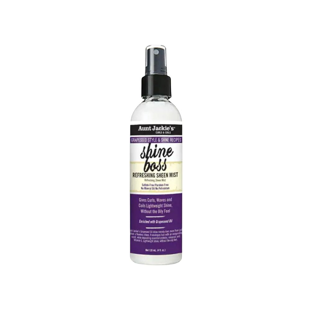 Aunt Jackies Grapeseed Shine Boss Refreshing Sheen Mist 4oz