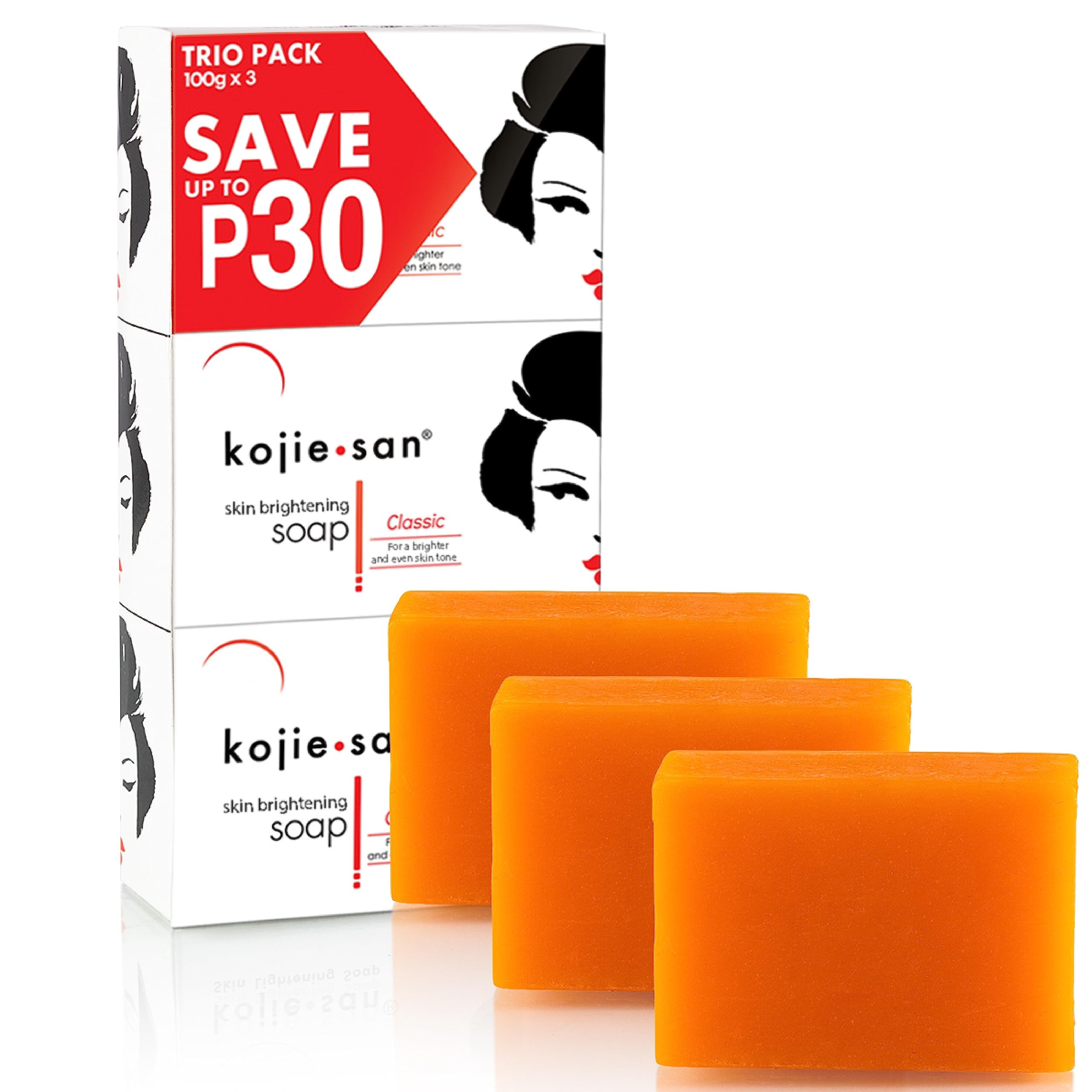Kojie-San Classic Skin Lightening Soap 100g (Trio-Pack)