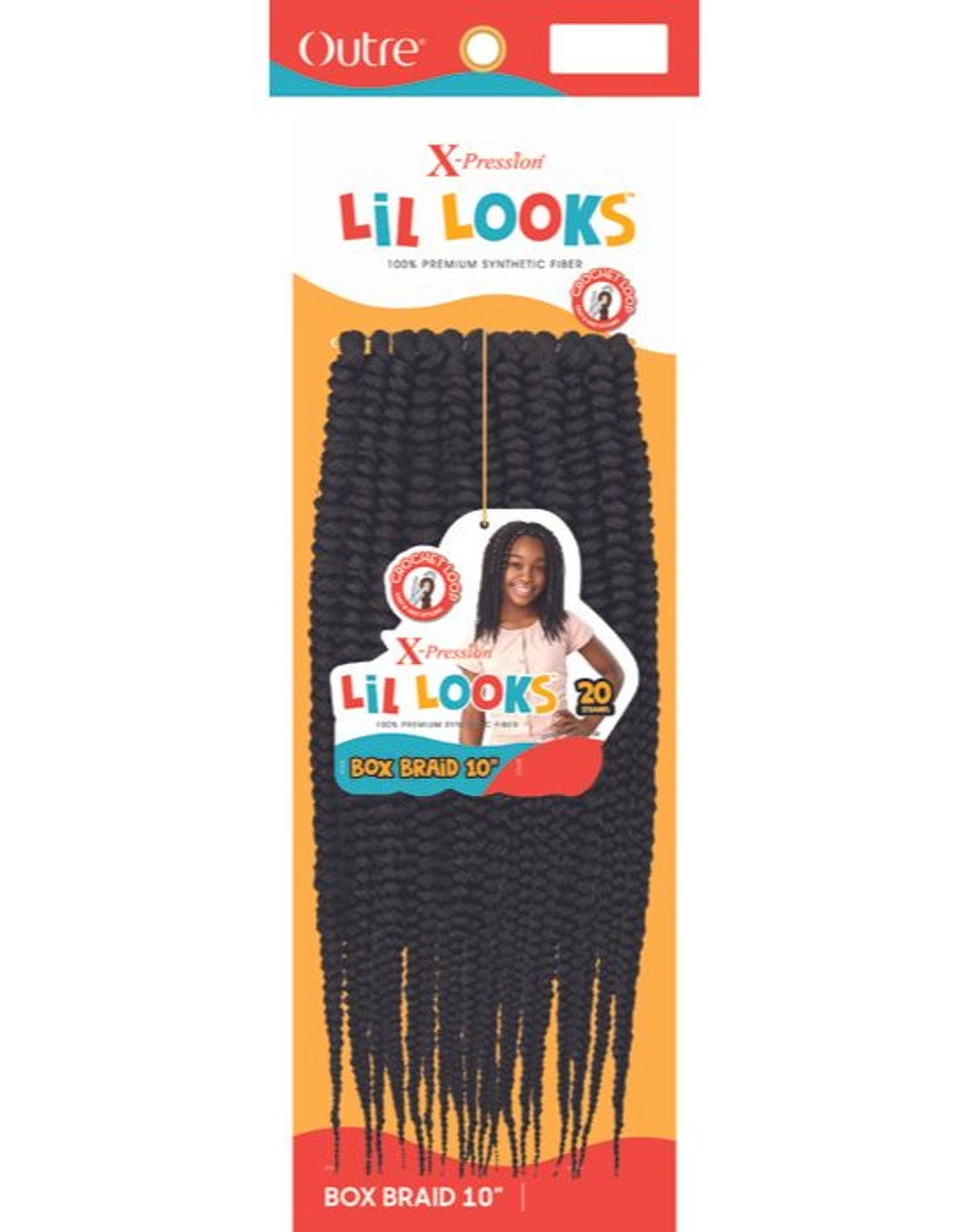 Outre Xpression Lil Looks Box Braid Pre-Looped Crochet Hair