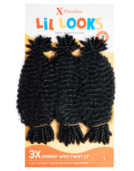 Outre Xpression Lil Looks- Springy Afro Twist 10" Braiding & Crochet Hair