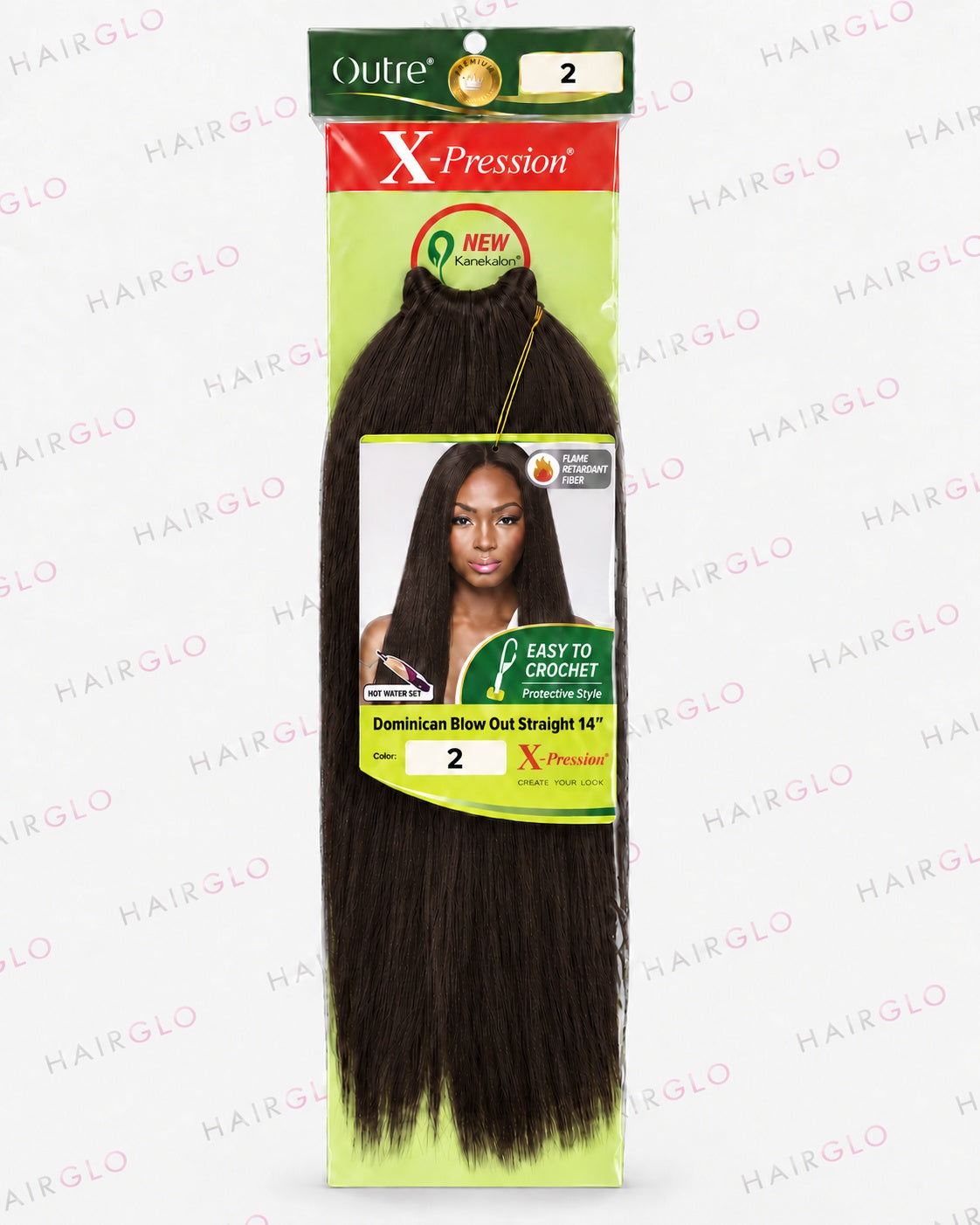 Xpression Dominican Blow Out Straight Pre-Looped Crochet Hair