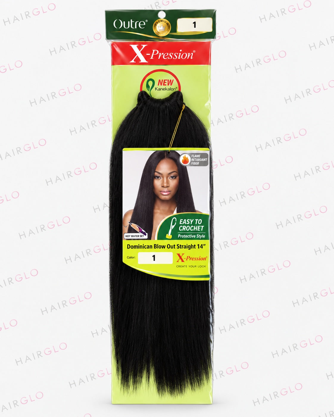 Xpression Dominican Blow Out Straight Pre-Looped Crochet Hair