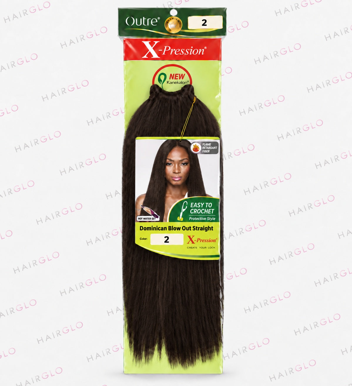 Xpression Dominican Blow Out Straight Pre-Looped Crochet Hair