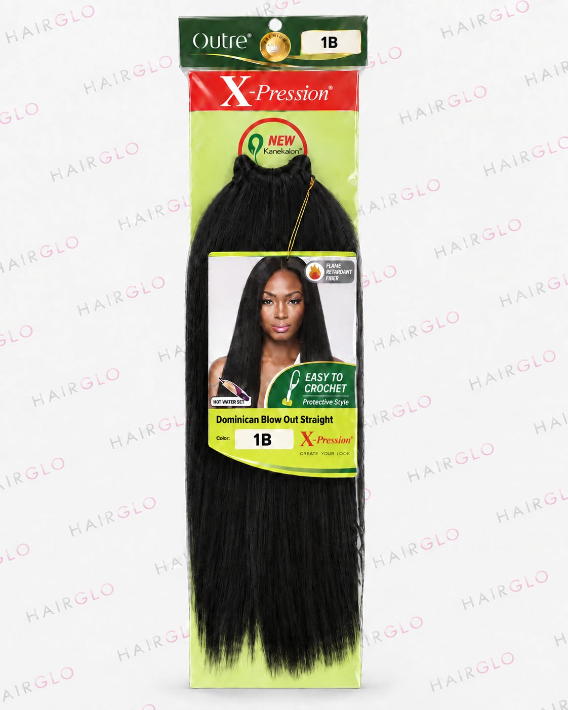 Xpression Dominican Blow Out Straight Pre-Looped Crochet Hair