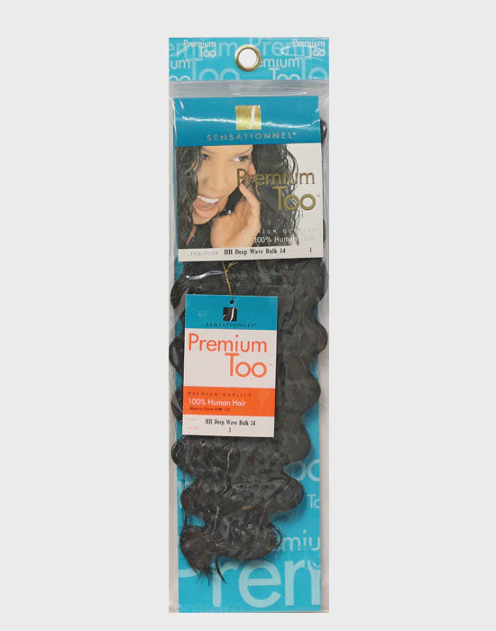 Premium Too Human Hair Deep Wave Bulk Crochet Hair