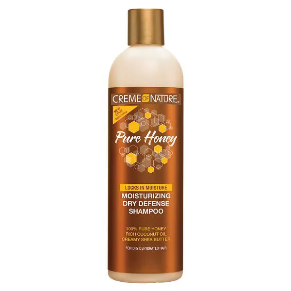 Creme of Nature Pure Honey Moisturising Dry Defence Shampoo 12oz