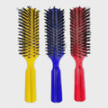 Hard Coloured Boar Bristle Plastic Hair Brush