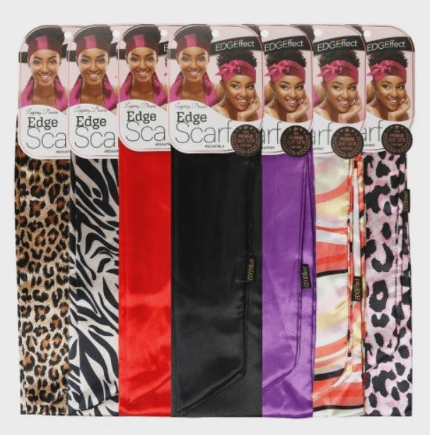 Edge Effect Premium Silky Satin Edge Scarf